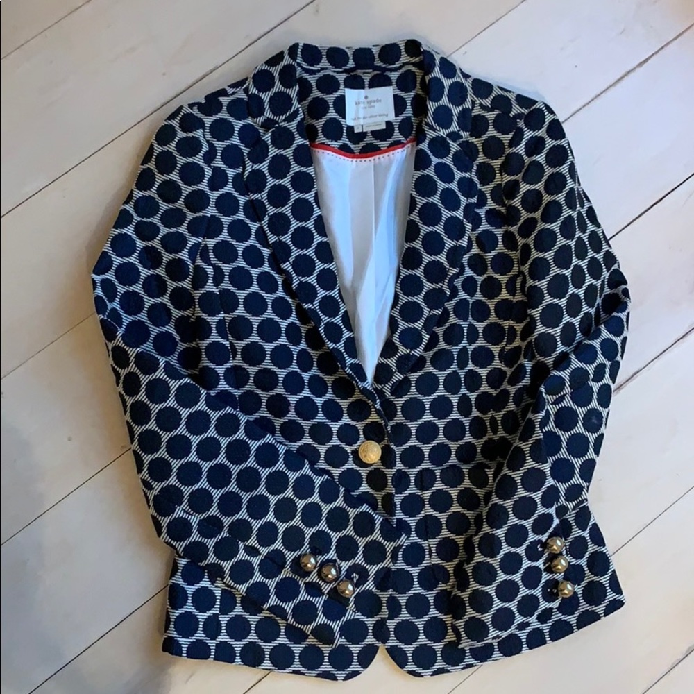 Kate Spade Polka Dot Blazer, Size 4